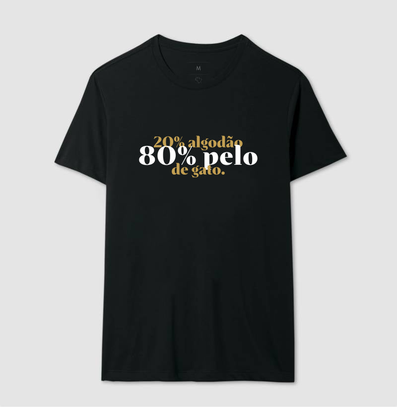 20% Algodão, 80% Pelo de Gato