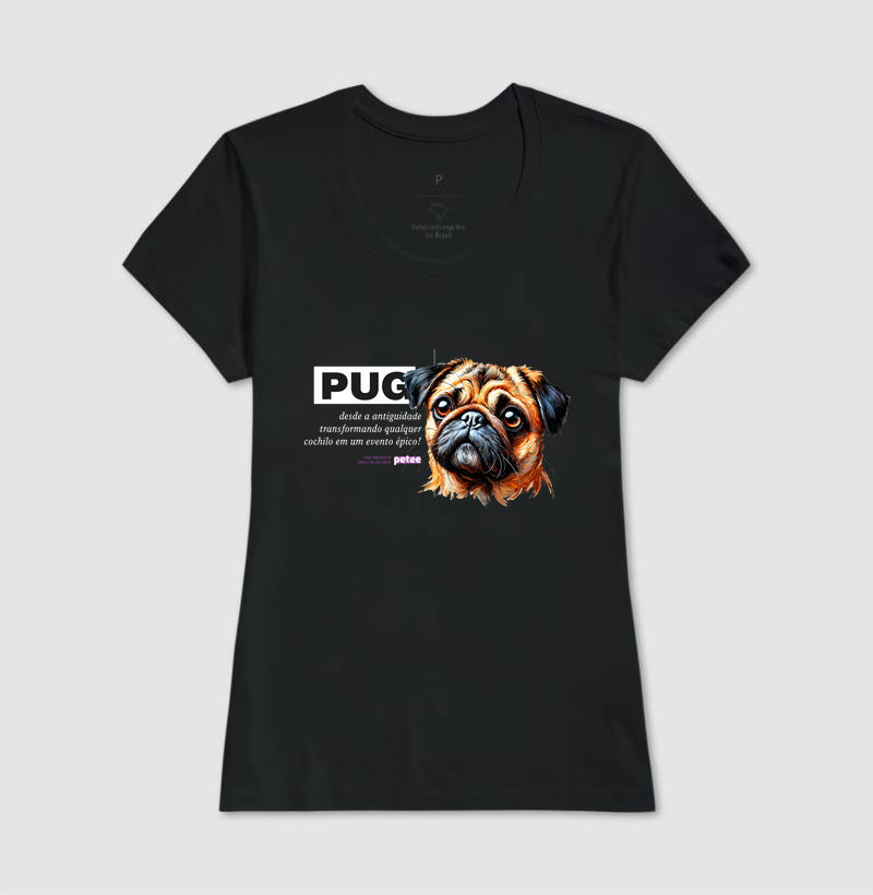 Camiseta Pug - Personalidade canina