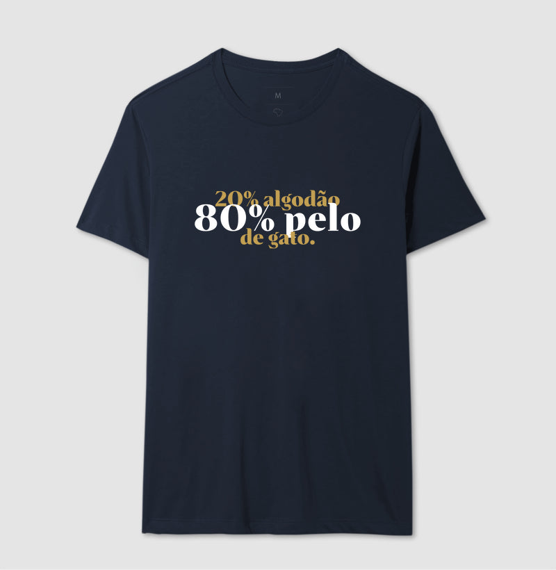 20% Algodão, 80% Pelo de Gato