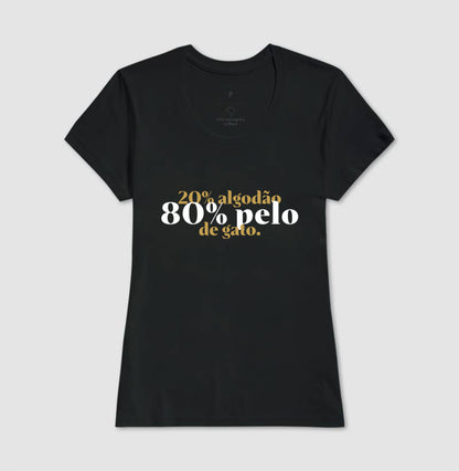 20% Algodão, 80% Pelo de Gato