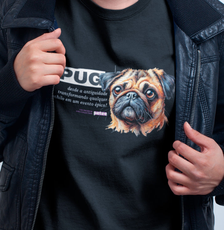 Camiseta Pug - Personalidade canina